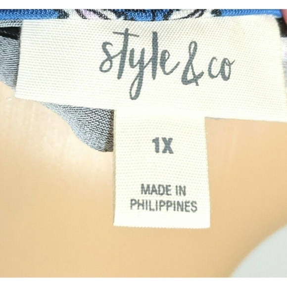 Style & Co. Paisley Floral Blouse - Picture 3 of 3